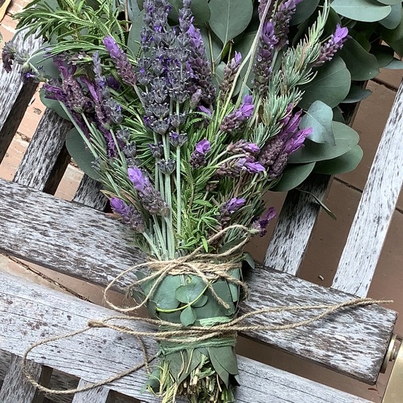 White Sage with Lavender 10”Organic Natural Boho Home Decor Smudge Stick - Picture 12 of 16